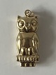 Ugle Vedhæng / Charms i 14 karat guldHøjde 2,7 cm