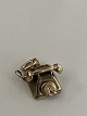 Telefon Vedhæng / Charms i 14 karat guldHøjde 1,5 cm