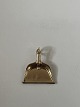 Fejebakke Vedhæng / Charms i 14 karat guldHøjde 2,0 cm