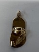 Sandal, sko Vedhæng/Charms i 14 karat guld.Højde: 2,5 cm.