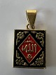 Bog Vedhæng / Charms i 18 karat guld.Højde 2,1 cm.