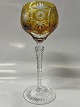Rømer Glas Rødvin Gyldenbrun.Højde 20,7 cm