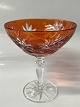 Rømer Glas Likør skål Orange.Højde 9,5 cm.