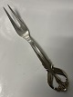 Benedikte Kødgaffel / Stegegaffel sølvplet.Længde 21,1 cm.