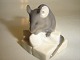 Royal Copenhagen Figurine, Mouse on sugar