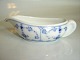 BLue Fluted Plain, 
Gravy Boat low oval before 1923

