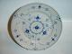 Unbreakable china Blue Fluted Lunch Soup plates