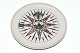 Royal Copenhagen Compass Platte, Gossip compass 1785 
Sold
