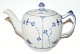 RC. Blue Fluted Plain, Tea pot