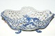 Blue Fluted Full Lace, Fruit bowl in rococo legs