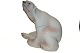 Large Bing & Grondahl Figurine, Polar bear sitting