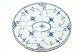 RC Blue Fluted Half Lace, Oval dish, Completely flat